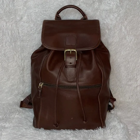 Coach Vintage XL Unisex Brown Backpack Rucksack 0529 New 90s Vintage Coach XL Travel Backpack Weekender Carry on  main image 3